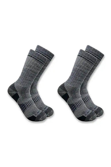 Carhartt Midweight Wool Blend 2 Pack Boot Socks for Men in Navy