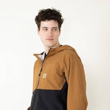 Carhartt Storm Defender Lightweight Packable Hooded Jacket for Men in Brown
