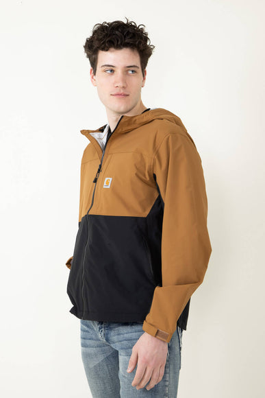 Carhartt Storm Defender Lightweight Packable Hooded Jacket for Men in Brown