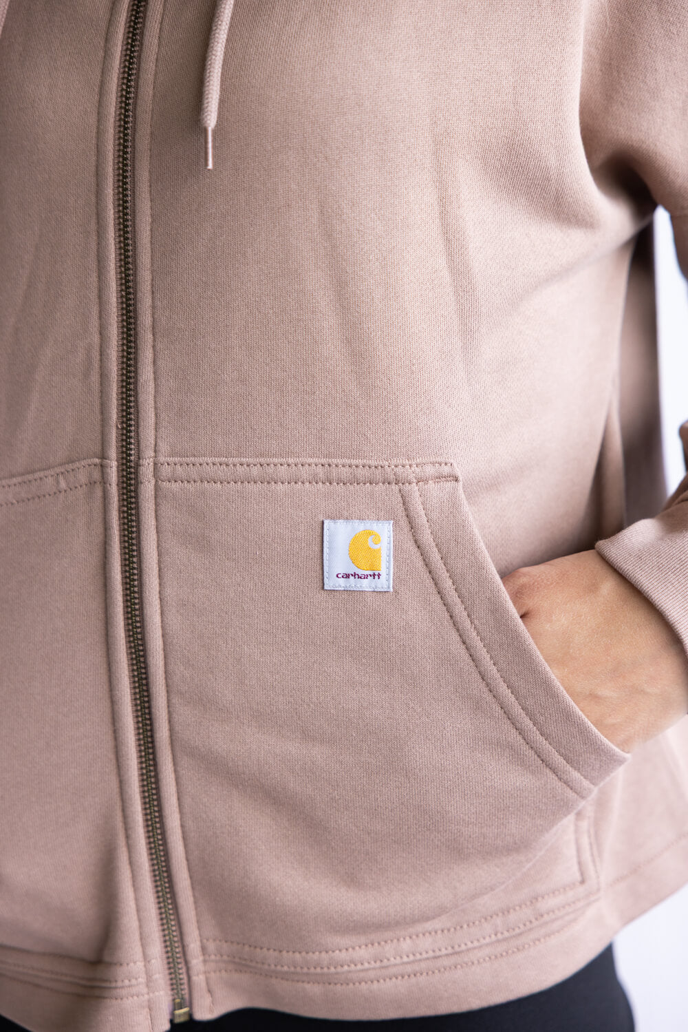 Carhartt Tencel Loose Fit Full Zip Jacket for Women in Soft Sepia
