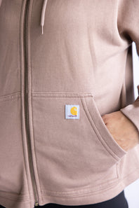 Carhartt Tencel Loose Fit Full Zip Jacket for Women in Soft Sepia