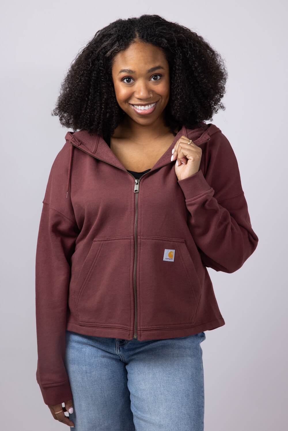 Carhartt Tencel Loose Fit Full Zip Jacket for Women in Barnwood