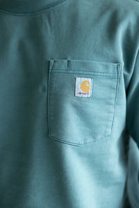 Carhartt Terry Crewneck Sweatshirt for Men in Blue Green