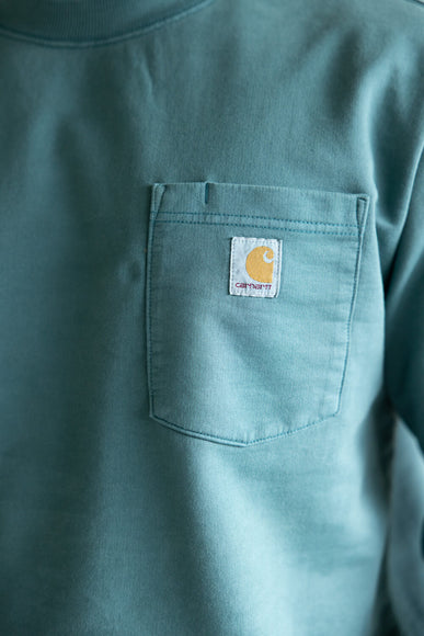 Carhartt Terry Crewneck Sweatshirt for Men in Blue Green