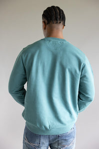 Carhartt Terry Crewneck Sweatshirt for Men in Blue Green