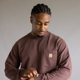 Carhartt Terry Crewneck Sweatshirt for Men in Brown