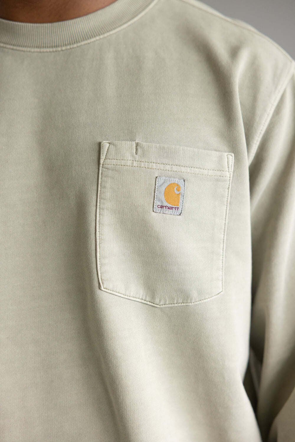 Carhartt Terry Crewneck Sweatshirt for Men in Greige | 106853-E00