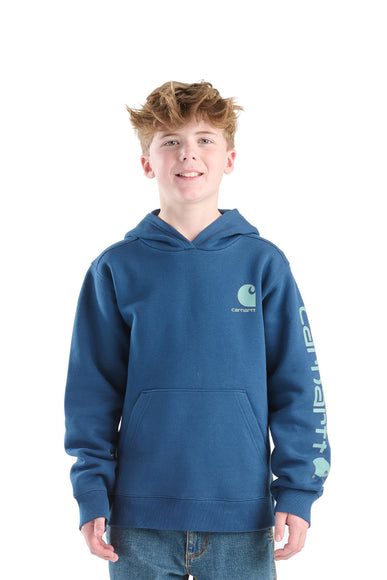Carhart Youth Classic Pullover Hoodie in Blue