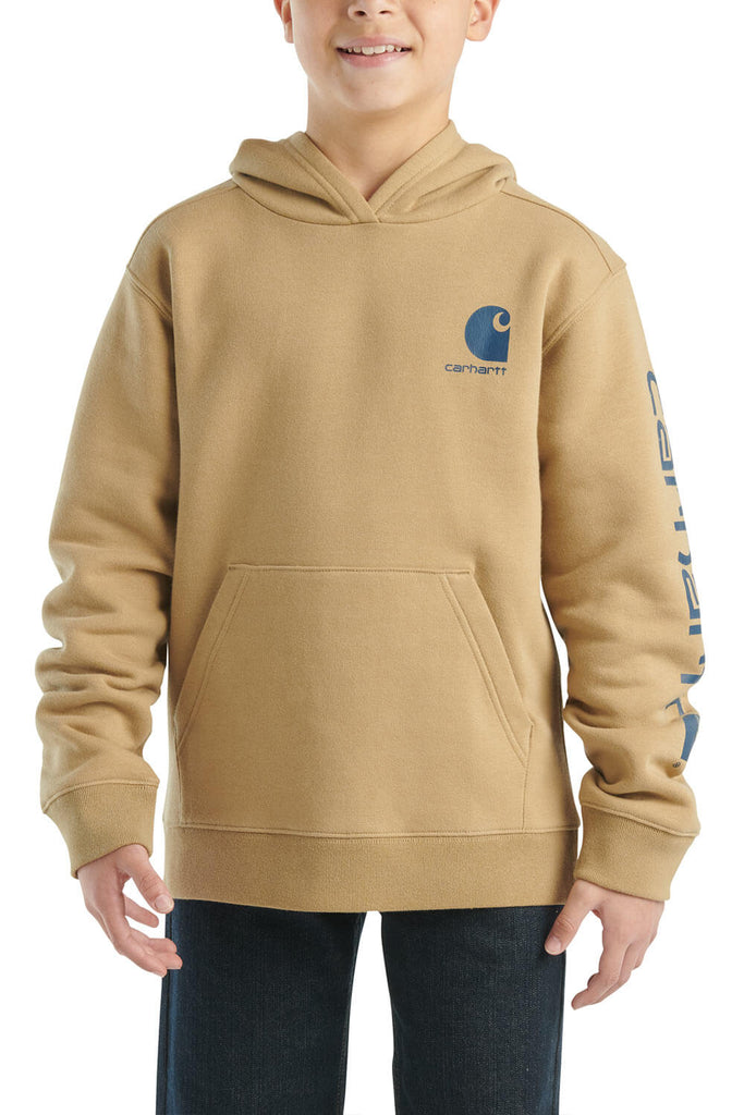 Carhartt Kids Graphic Hoodie for Boys in Khaki | CA6581-CT06
