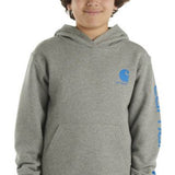 Carhartt Youth Graphic Hoodie for Boys in Grey