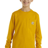 Carhartt Youth Graphic Long Sleeve Elk T-Shirt for Boys in Yellow