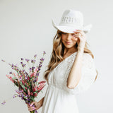 C.C. Bride Cowgirl Hat for Women in White