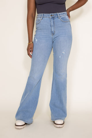 Cello High Rise Super Flare Jeans for Women