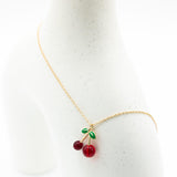 Cherry Necklace in Gold | ONB866GDMRD