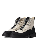 Dirty Laundry Pfeiffer Lug Lace Up Booties for Women in Black/Cream