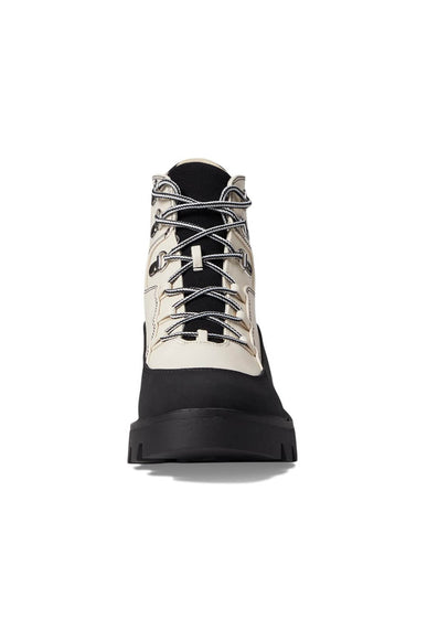 Dirty Laundry Pfeiffer Lug Lace Up Booties for Women in Black/Cream