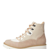 Dirty Laundry Pfeiffer Lug Lace Up Booties for Women in Taupe