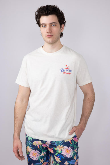 Chubbies Pass Me Another T-Shirt for Men in Off White