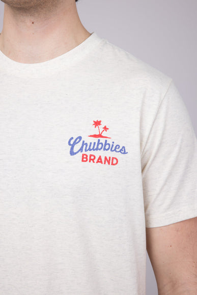 Chubbies Pass Me Another T-Shirt for Men in Off White