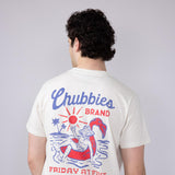 Chubbies Pass Me Another T-Shirt for Men in Off White