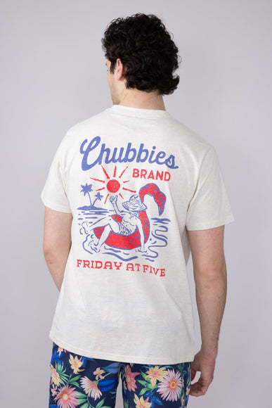 Chubbies Pass Me Another T-Shirt for Men in Off White
