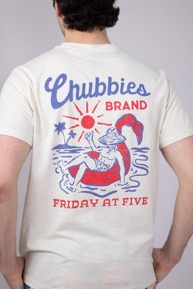 Chubbies Pass Me Another T-Shirt for Men in Off White