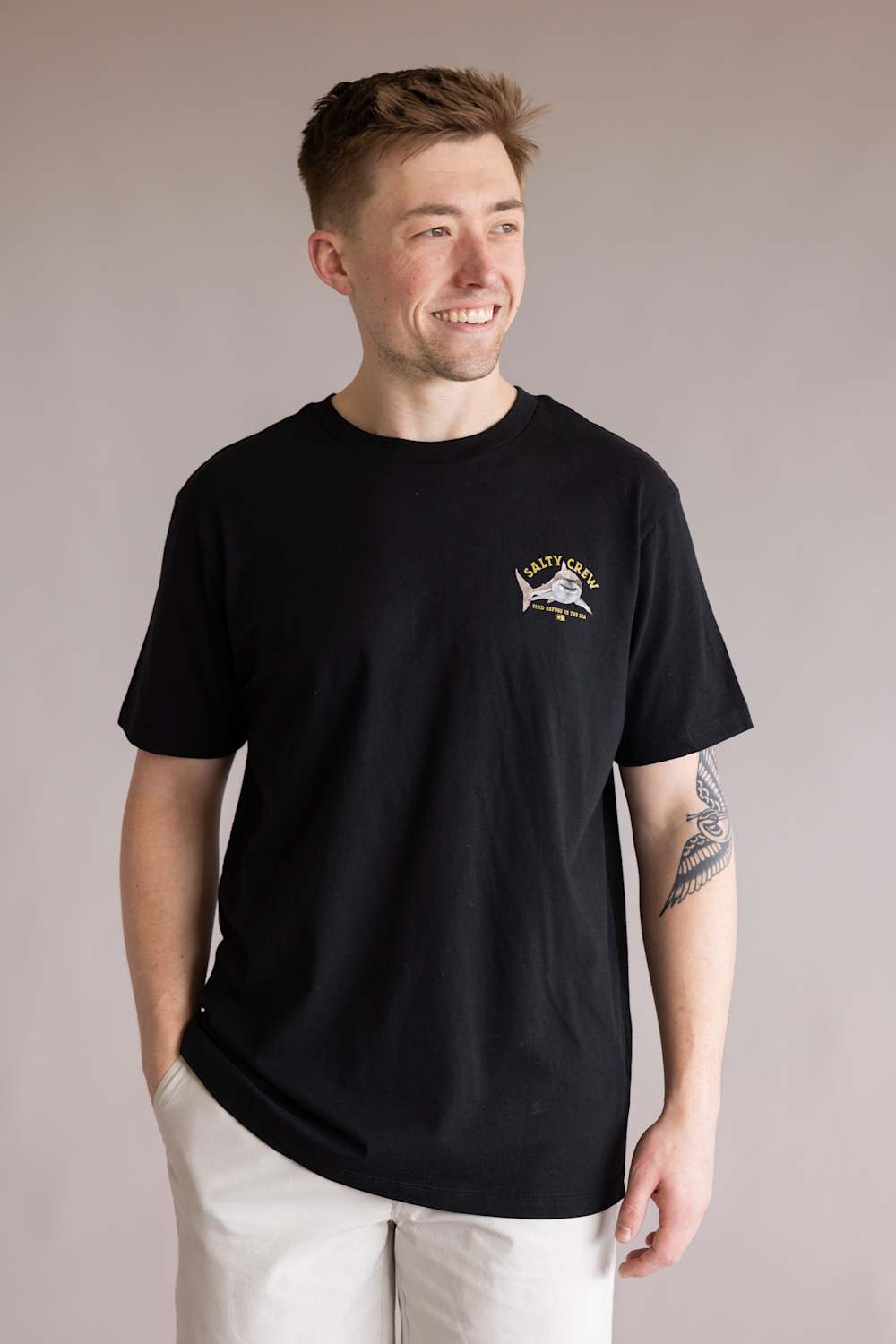 Salty Crew Lurking T-Shirt for Men in Black