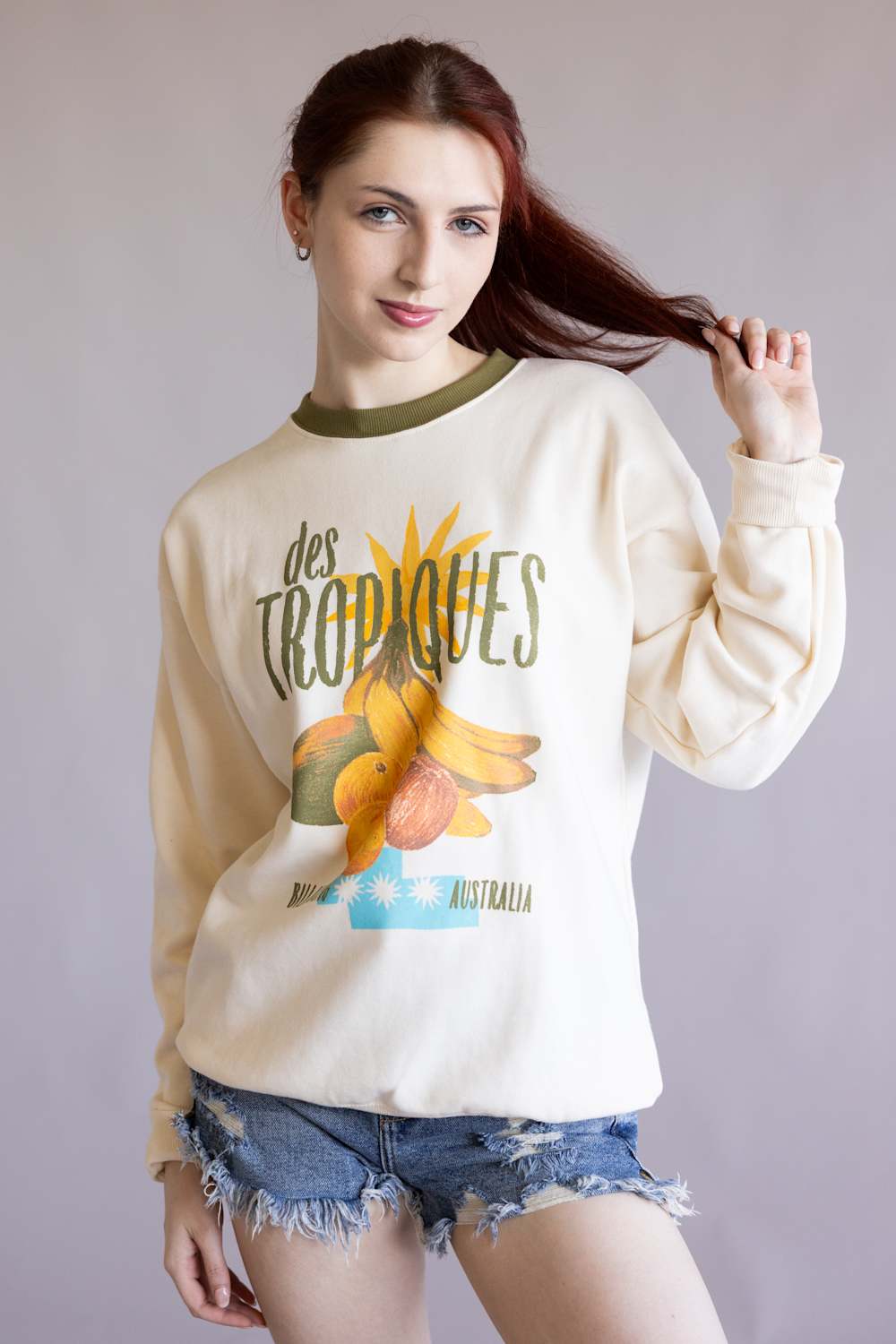 Billabong Freshest Things Sweatshirt for Women in White Cap