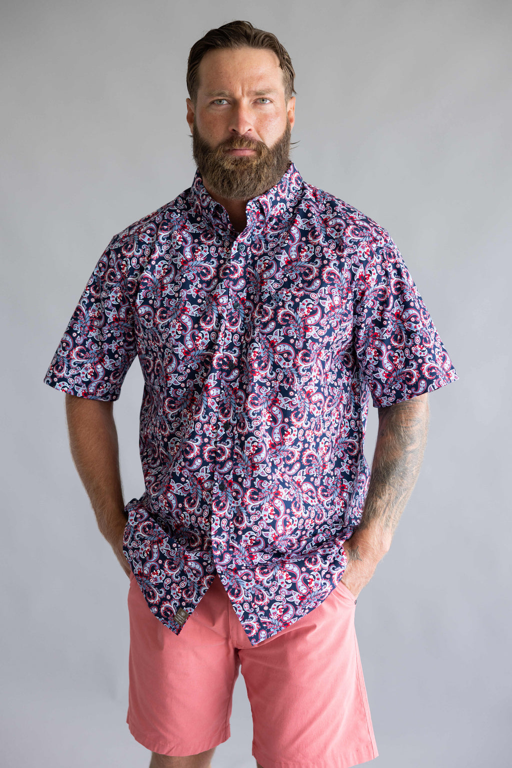 Ariat Bennie Classic Shirt for Men in Blue Paisley
