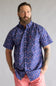 Ariat Berne Fitted Shirt for Men in Blue Americana