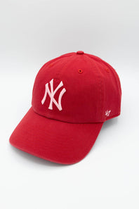 '47 New York Yankees Clean Up Hat in Red and Pink | B-NLRGW17GWS-RDC