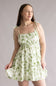Blu Pepper Floral Tiered Dress for Women in Olive