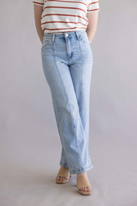 Flying Monkey High Rise Wide Leg Jeans for Women 