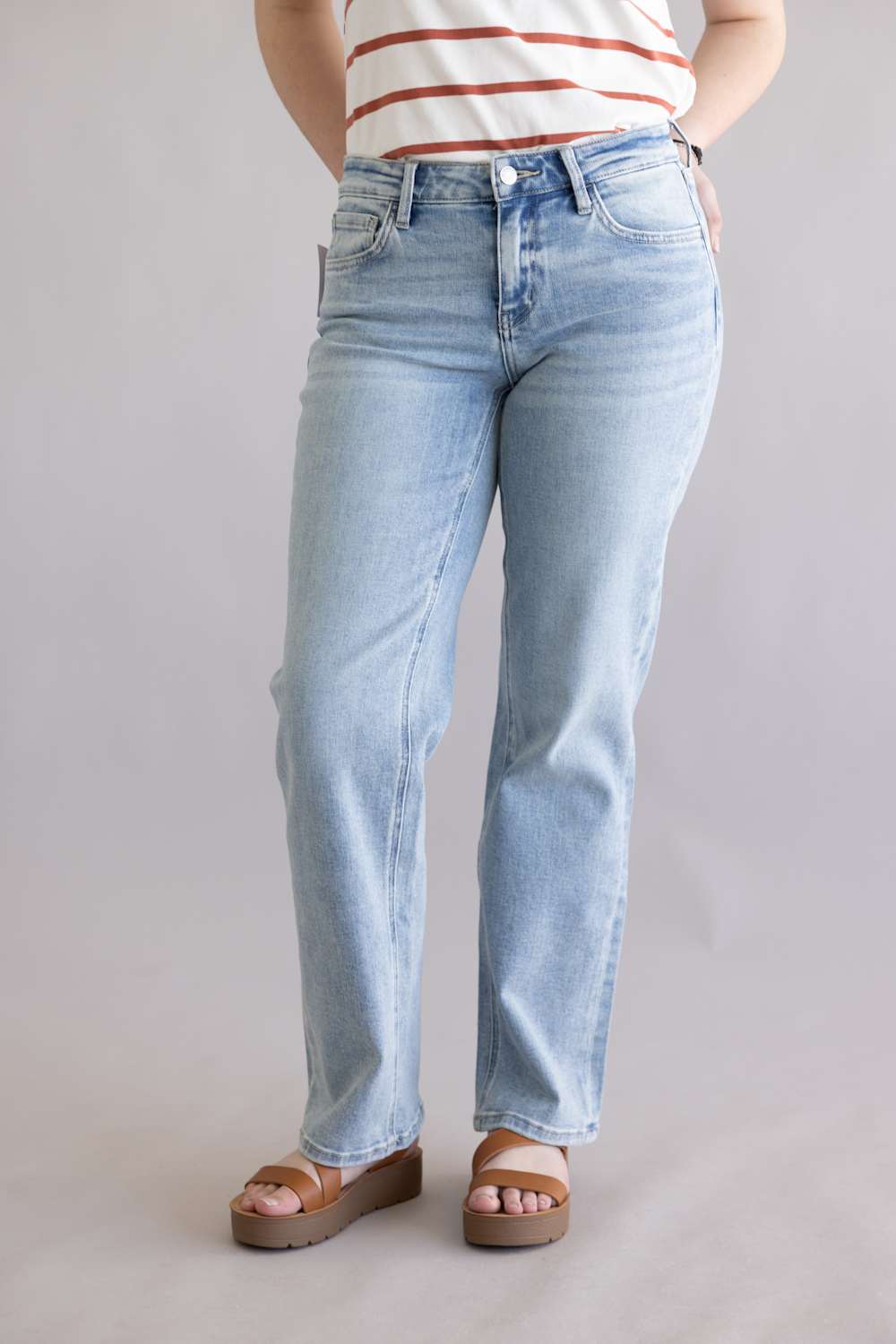 Flying Monkey Low Rise Straight Jeans for Women