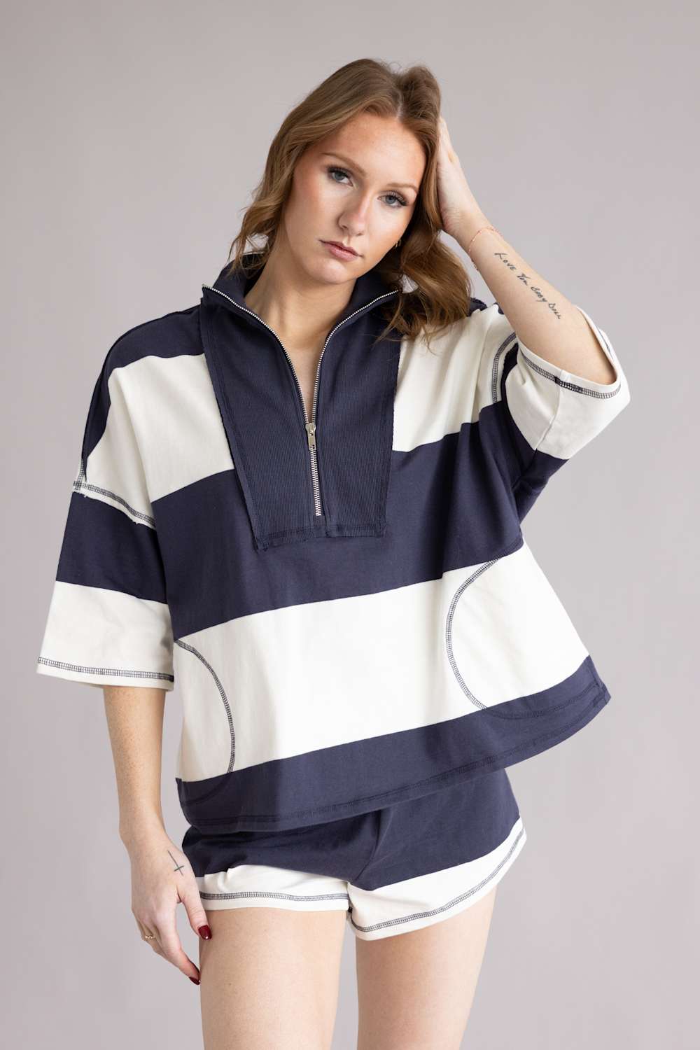 FP Movement Retro Rugby Set for Women in Midnight Navy Combo