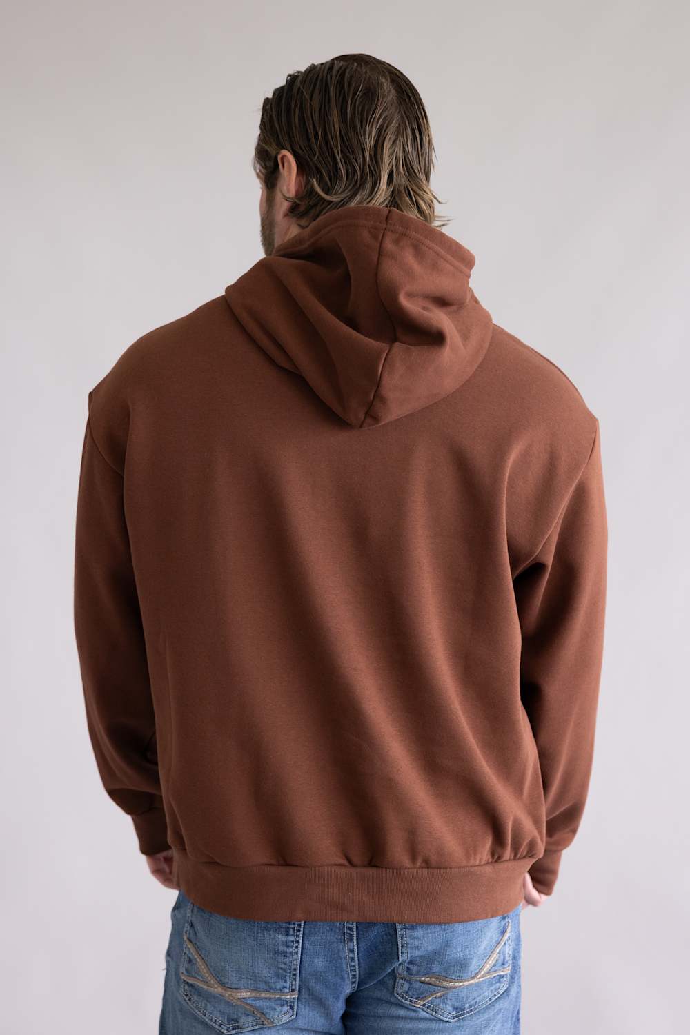The North Face Evolution Oversized Hoodie for Men in Ember Soil