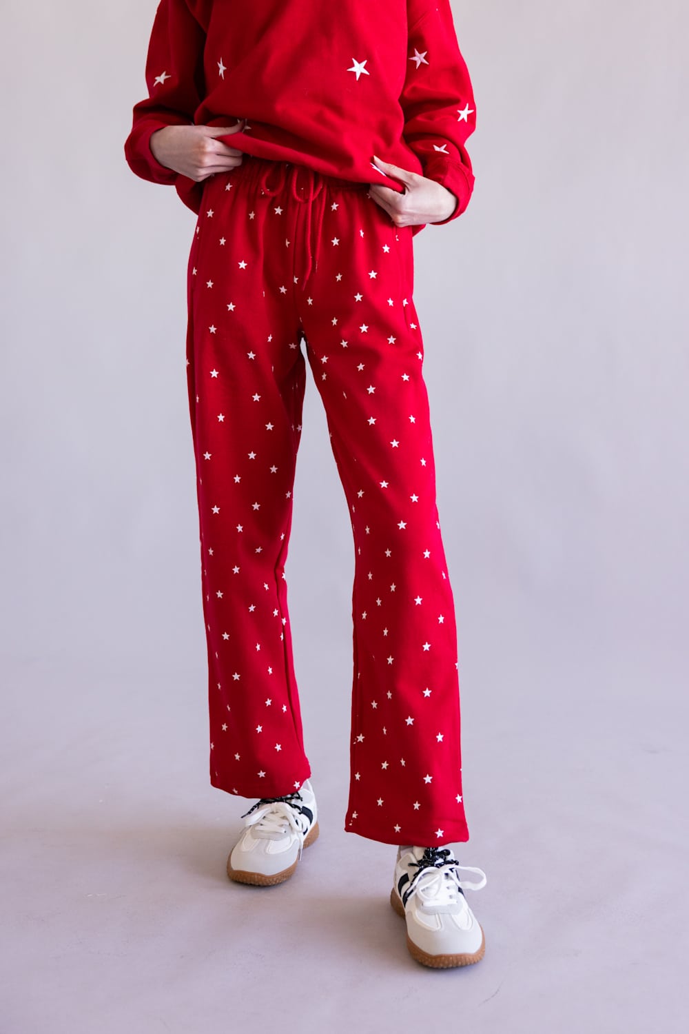 Reflex Star Embroidered Straight Leg Pants for Women – Glik's