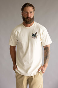 Seager Greenhead T-Shirt for Men in Vintage White