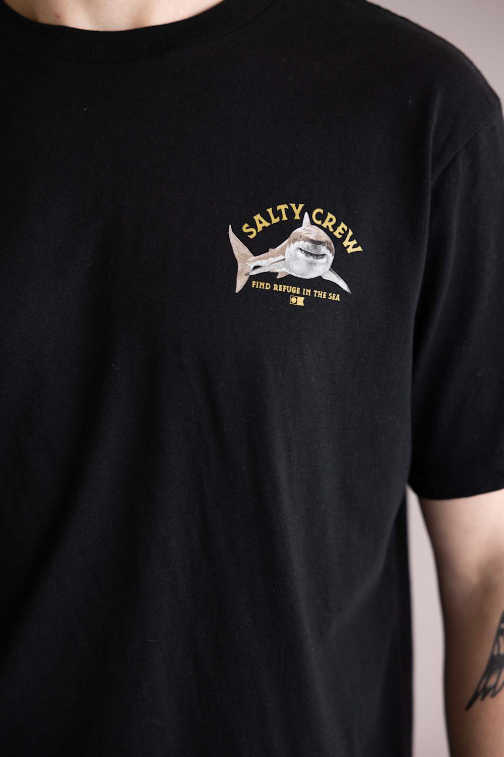 Salty Crew Lurking T-Shirt for Men in Black