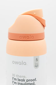 Owala FreeSip 32 oz Stainless Steel Water Bottle in Peach of Mind