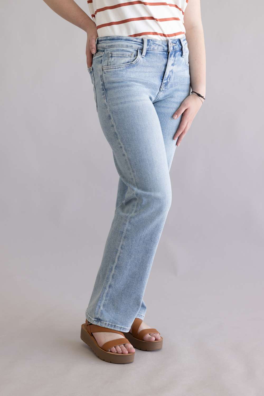 Flying Monkey Low Rise Straight Jeans for Women