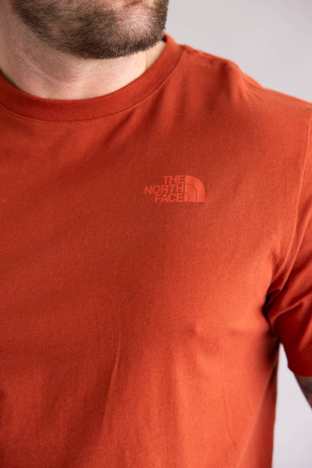  The North Face Mountain Scape Tee for Men in Iron Clay