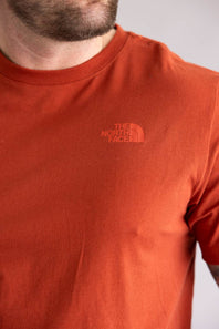  The North Face Mountain Scape Tee for Men in Iron Clay