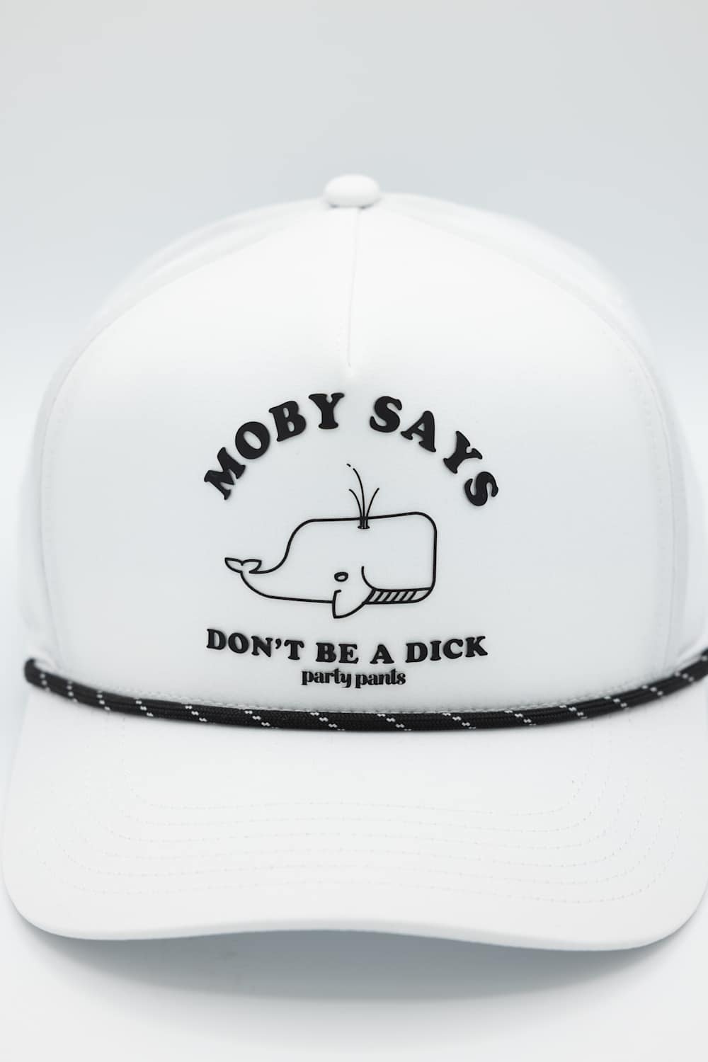  Party Pants Moby Says Snapback Hat for Men in White 