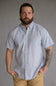 Weatherproof Vintage Cotton Linen Solid Button Up Shirt for Men in Maritime Blue
