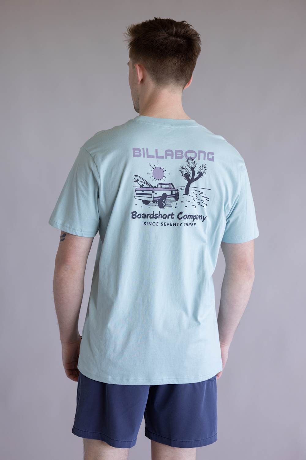 Billabong Tailgating Premium T-Shirt for Men in Dusty Blue