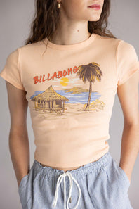 Billabong For The View T-Shirt for Women in Light Peach