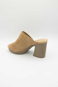 Pierre Dumas Morgen Platform Leather Wedges for Women in Taupe