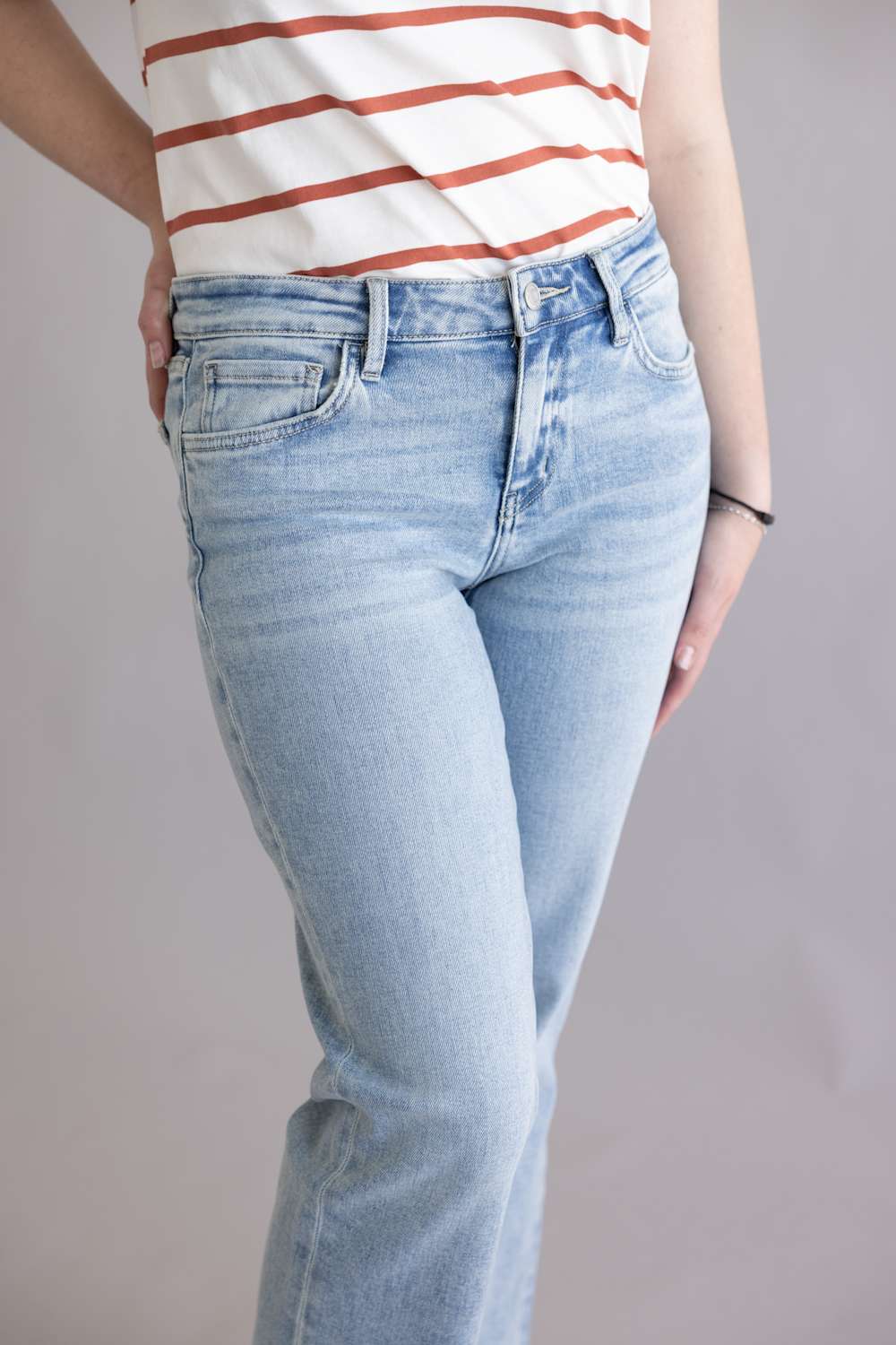 Flying Monkey Low Rise Straight Jeans for Women