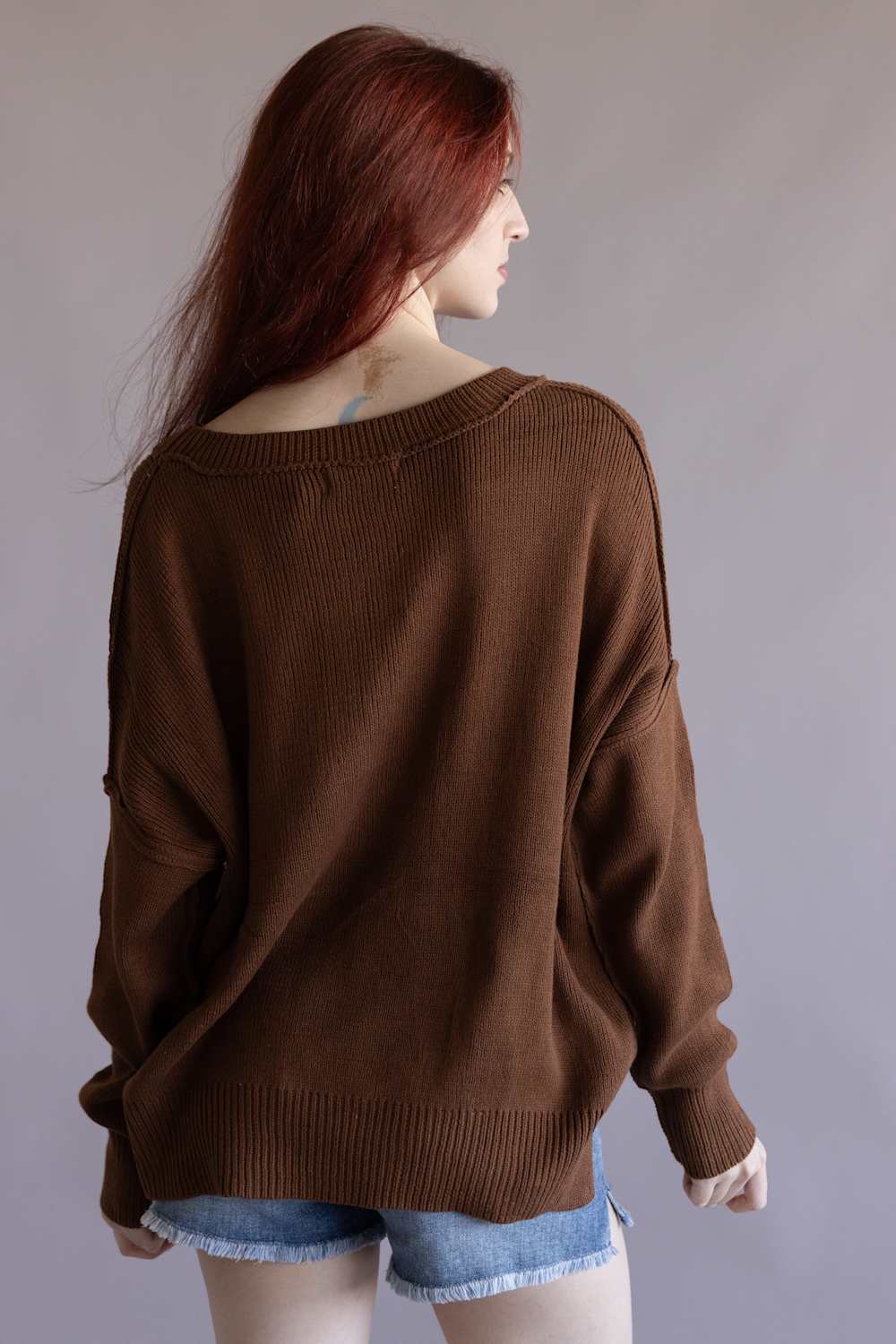 Miracle Knit American Flag Sweater for Women in Camel